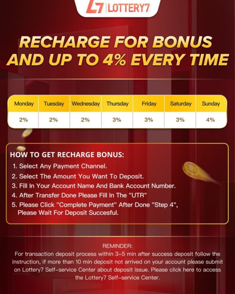 Lottery Recharge Bonus